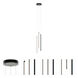 Rosemont LED 8.25 inch Black Pendant Ceiling Light in 24 in