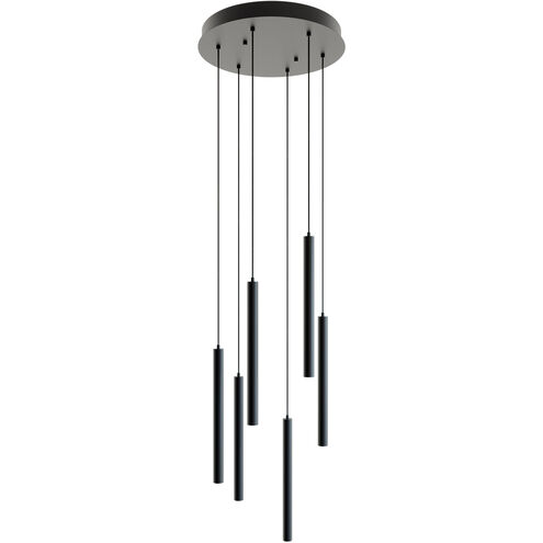 Eli 6 Light 18 inch Black Pendant Ceiling Light