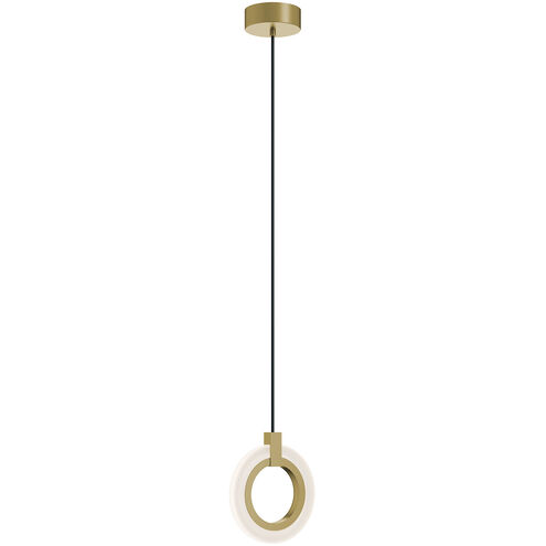 Halo LED 8 inch Light Antique Brass Pendant Ceiling Light