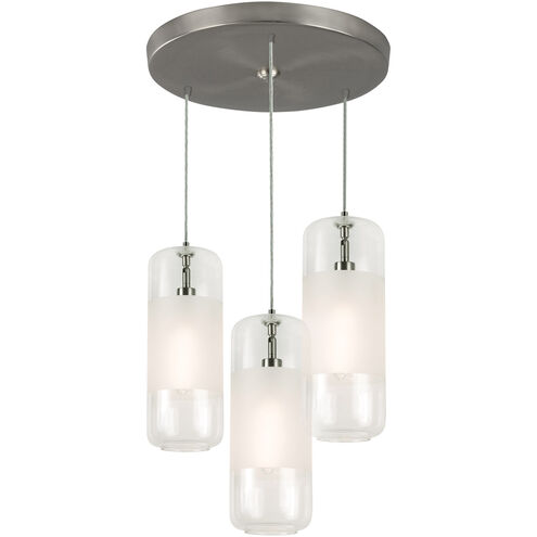 Hermosa 3 Light 17 inch Satin Nickel Round Pendant Ceiling Light