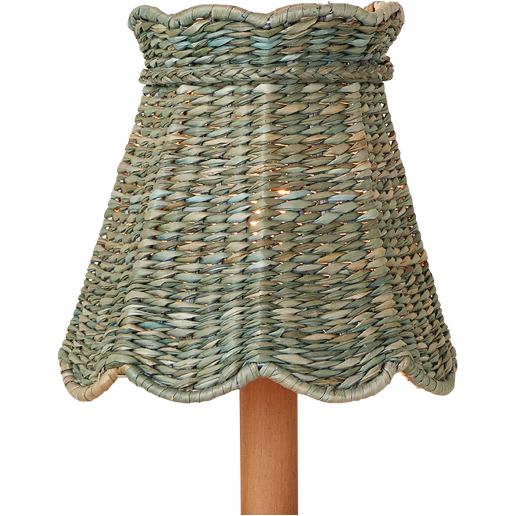 Annabelle Teal 6 inch Tapered Chandelier Shade, Suzanne Duin Collection