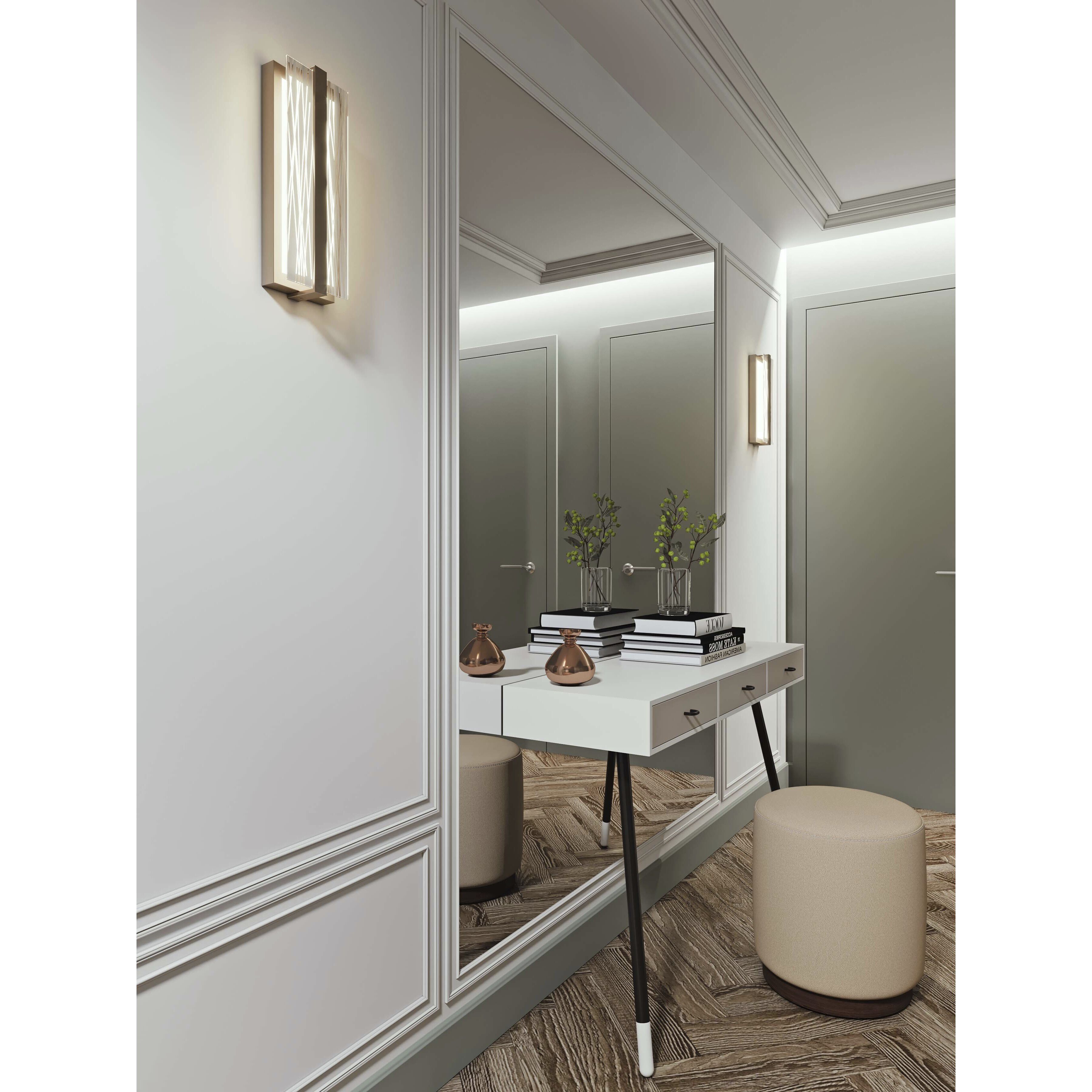Gallery LED 5 inch Satin Brass ADA Wall Sconce Wall Light