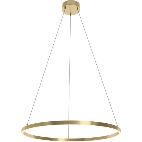 Glo LED 36 inch Satin Brass Pendant Ceiling Light