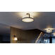 Lizzette LED 18 inch Black Semi-Flush Mount Ceiling Light