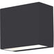 Dakota LED 4.13 inch Black Outdoor Sconce in 5 in
