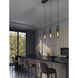 Houston Linear Pendant Ceiling Light in Black