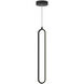 Sienna LED 3.5 inch Black Pendant Ceiling Light in 1, 22.75 in