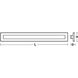 Vogue 1 Light 39 inch Black Bath/Vanity Light Wall Light