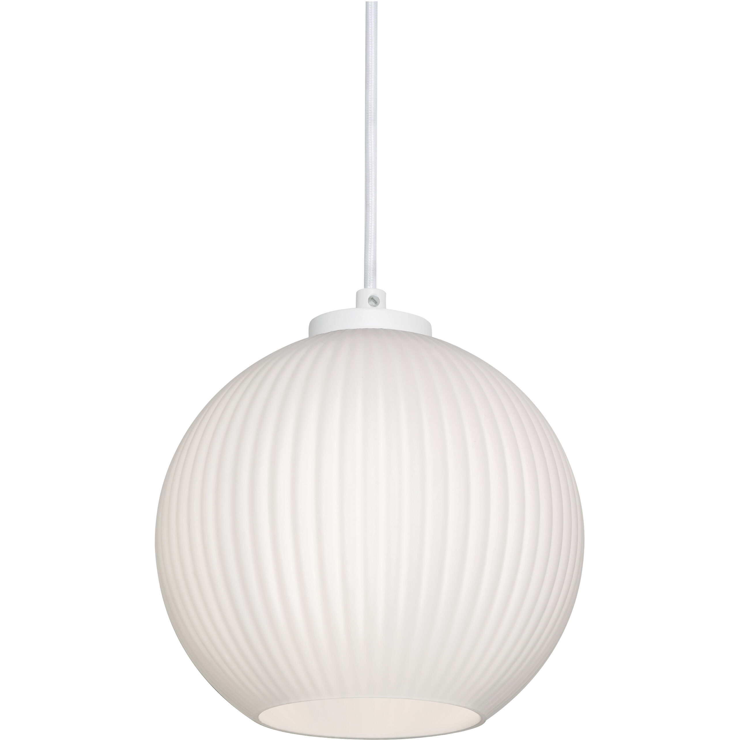 Cleo 1 Light 8 inch White Pendant Ceiling Light