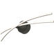 Lock LED 24 inch Black Bath Vanity Wall Light