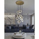 Halo LED 24 inch Light Antique Brass Multi-light Pendant Ceiling Light