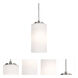 Leo 1 Light 4 inch Satin Nickel Pendant Ceiling Light