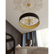 Celine 5 Light 30 inch Black Pendant Ceiling Light, Dual Mount