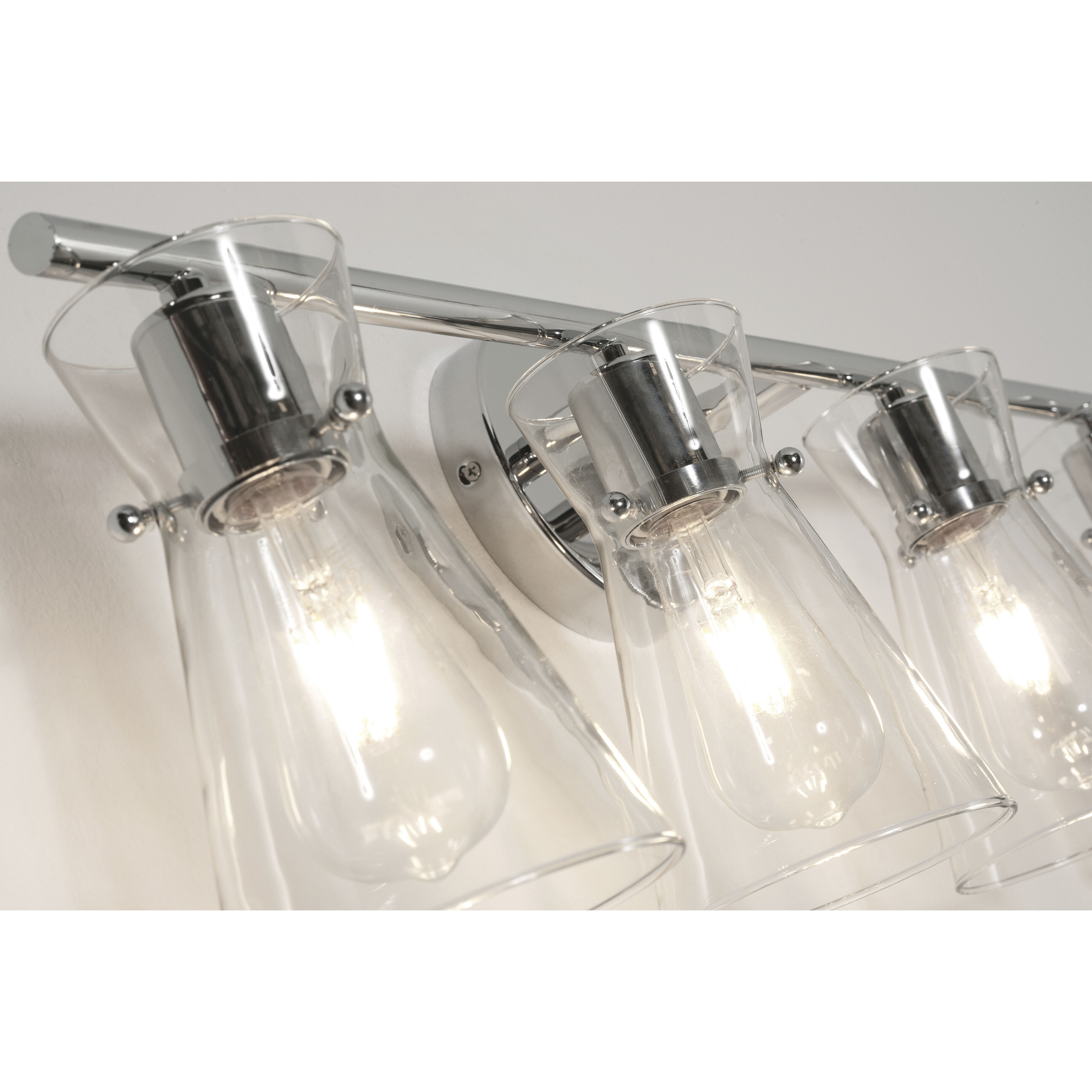 Amanda 3 Light 22 inch Polished Chrome Vanity Light Wall Light