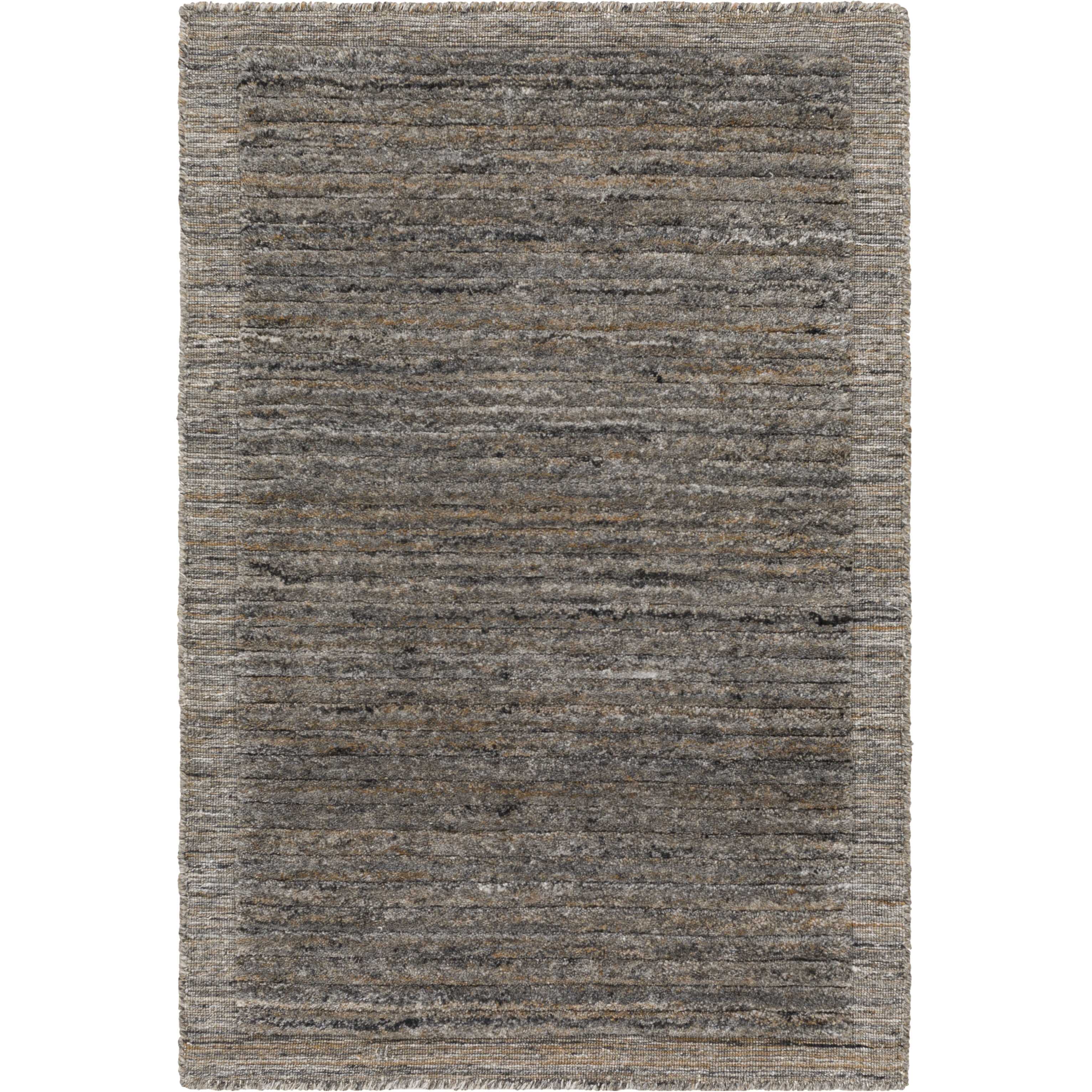 Yasmin 36 X 24 inch Dark Brown Rug, Rectangle