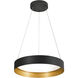 Reveal LED 20 inch Black Pendant Ceiling Light