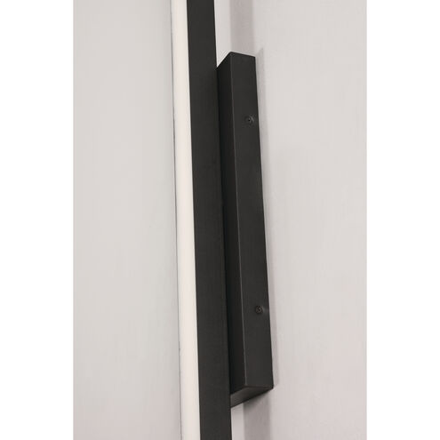 Gale LED 36 inch Textured Black Outdoor Wall Sconce