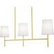 Rose LED 36 inch Satin Brass Linear Pendant Ceiling Light