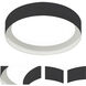 Reveal LED 16 inch Black Flush Mount Ceiling Light