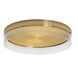 Maggie LED 16 inch Satin Brass Flush Mount Ceiling Light