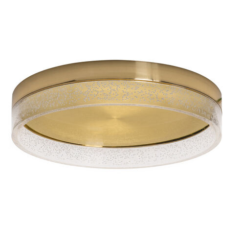 Maggie LED 16 inch Satin Brass Flush Mount Ceiling Light