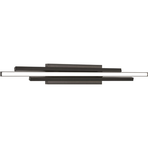 Indra 3 Light 36 inch Black Bath Vanity Wall Light