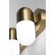 Irvine LED 33 inch Light Antique Brass Vanity Light Wall Light