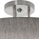 Montclair 3 Light 24 inch Satin Nickel Semi-Flush Mount Ceiling Light in Grey, Incandescent