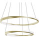 Oberon LED 40 inch Light Antique Brass Pendant Ceiling Light