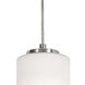 Leo 4 Light 5 inch Satin Nickel Linear Pendant Ceiling Light