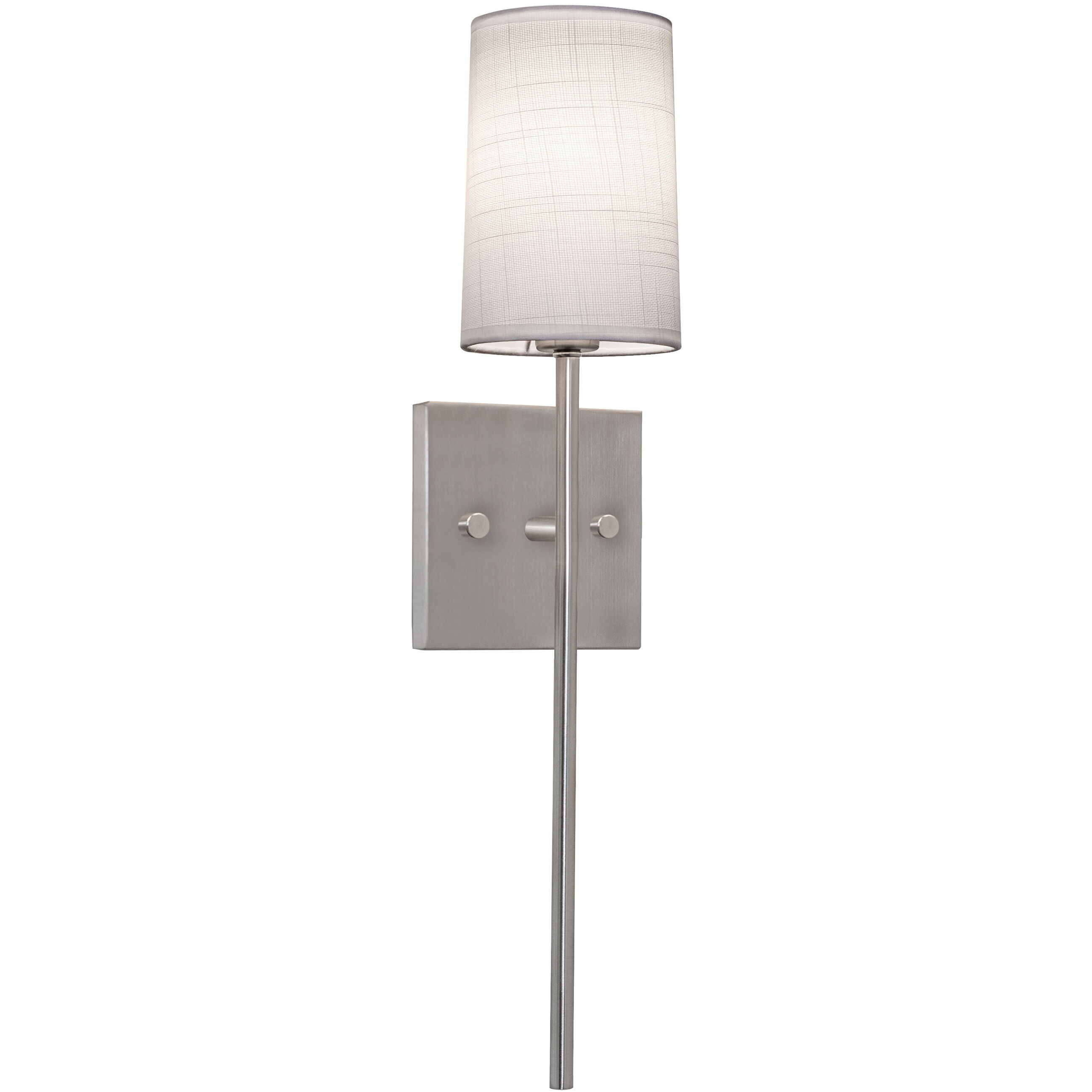 Rose LED 4 inch Satin Nickel ADA Sconce Wall Light in 1