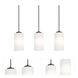 Leo 3 Light 36 inch Black Linear Pendant Ceiling Light