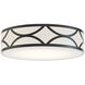 Lake LED 16 inch Black Flush Mount Ceiling Light in Incandescent