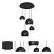 Roxy 4 Light 24 inch Black Quadruple Round Pendant Ceiling Light