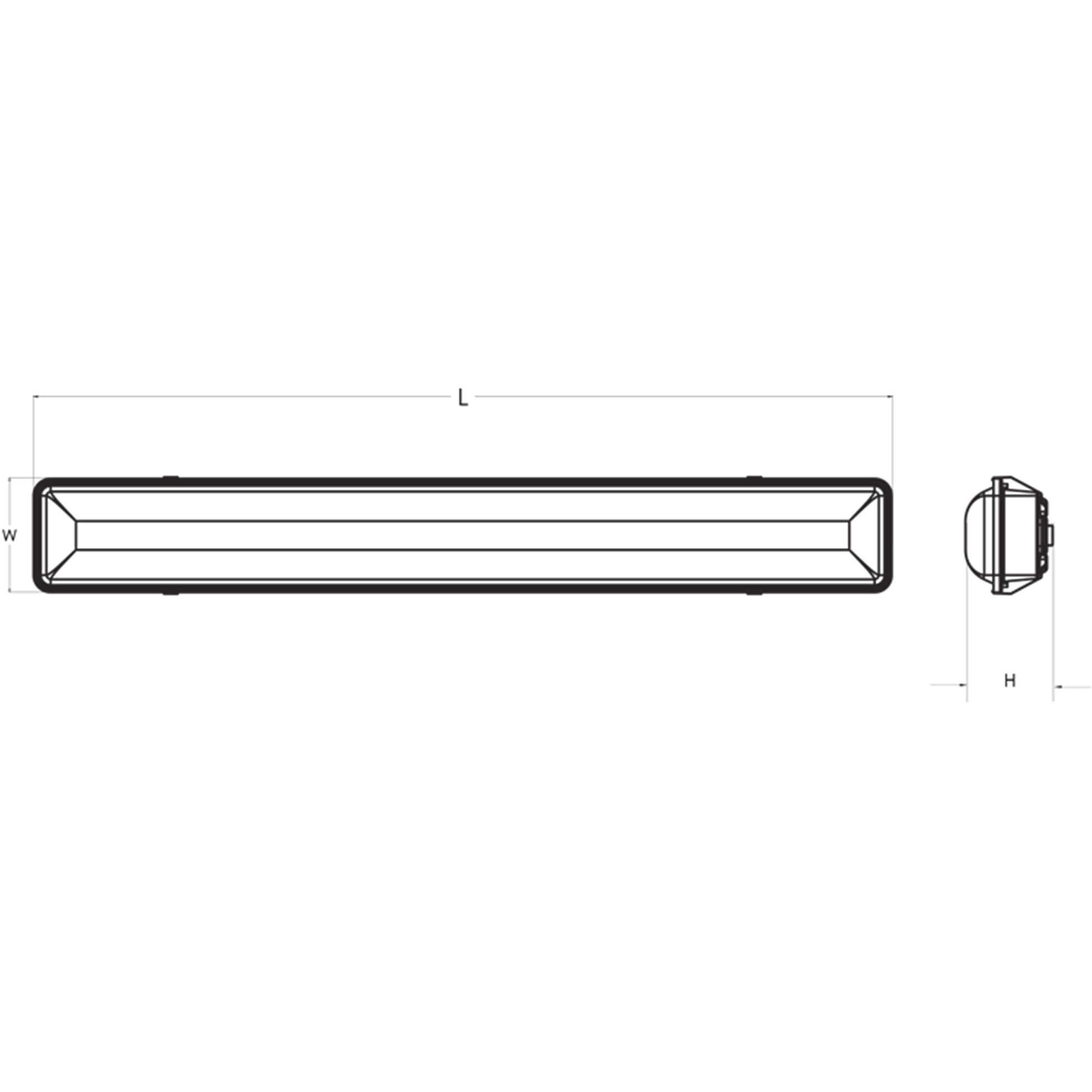 Vaportite LED 48 inch White Flush Mount Ceiling Light