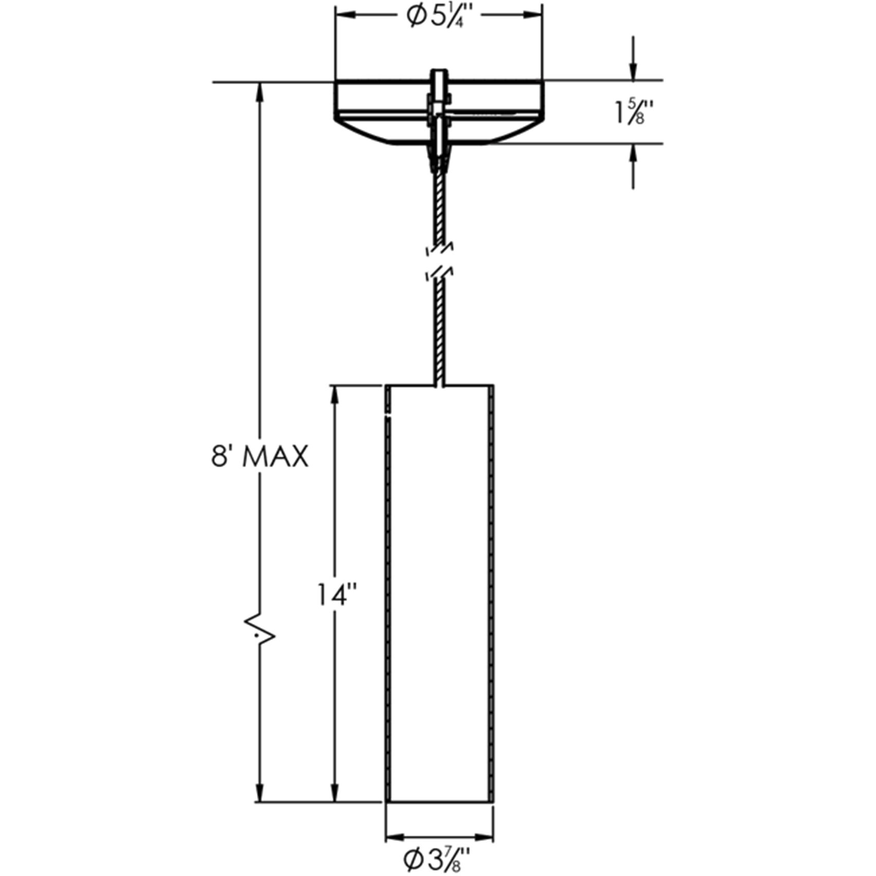 Soho LED 5 inch Satin Nickel Pendant Ceiling Light