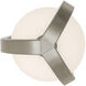 Milan LED 7.38 inch Satin Nickel Semi Flush Mount Ceiling Light