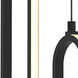 Sienna LED 5 inch Black Pendant Ceiling Light in 2, 13 in