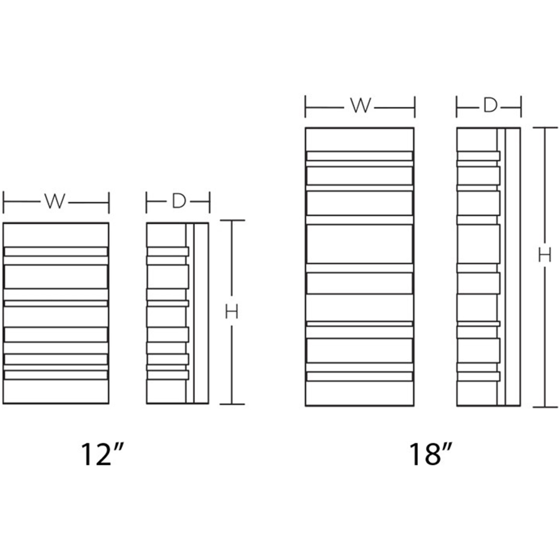 Stack Outdoor Sconce in Textured Grey