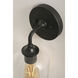 William 1 Light 6 inch Black Wall Sconce Wall Light
