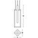 Cole LED 6 inch Black Pendant Ceiling Light