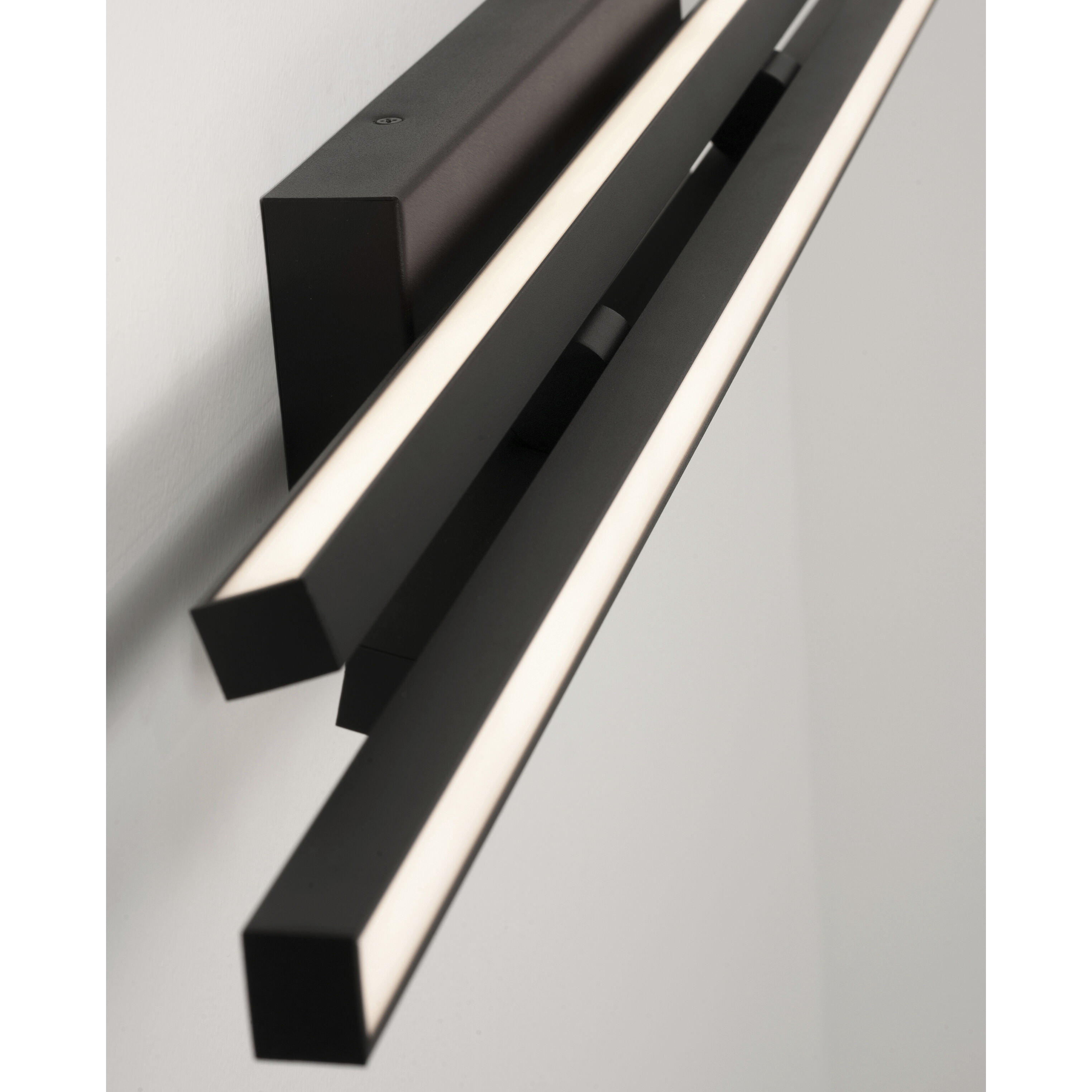 Indra 3 Light 36 inch Black Bath Vanity Wall Light