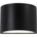 Celia LED 7 inch Black Outdoor Sconce