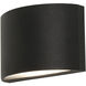 Colton LED 3 inch Black Outdoor Sconce