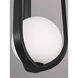 Milan LED 7.38 inch Black Pendant Ceiling Light