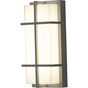 Avenue LED 12 inch Textured Grey Outdoor Sconce
