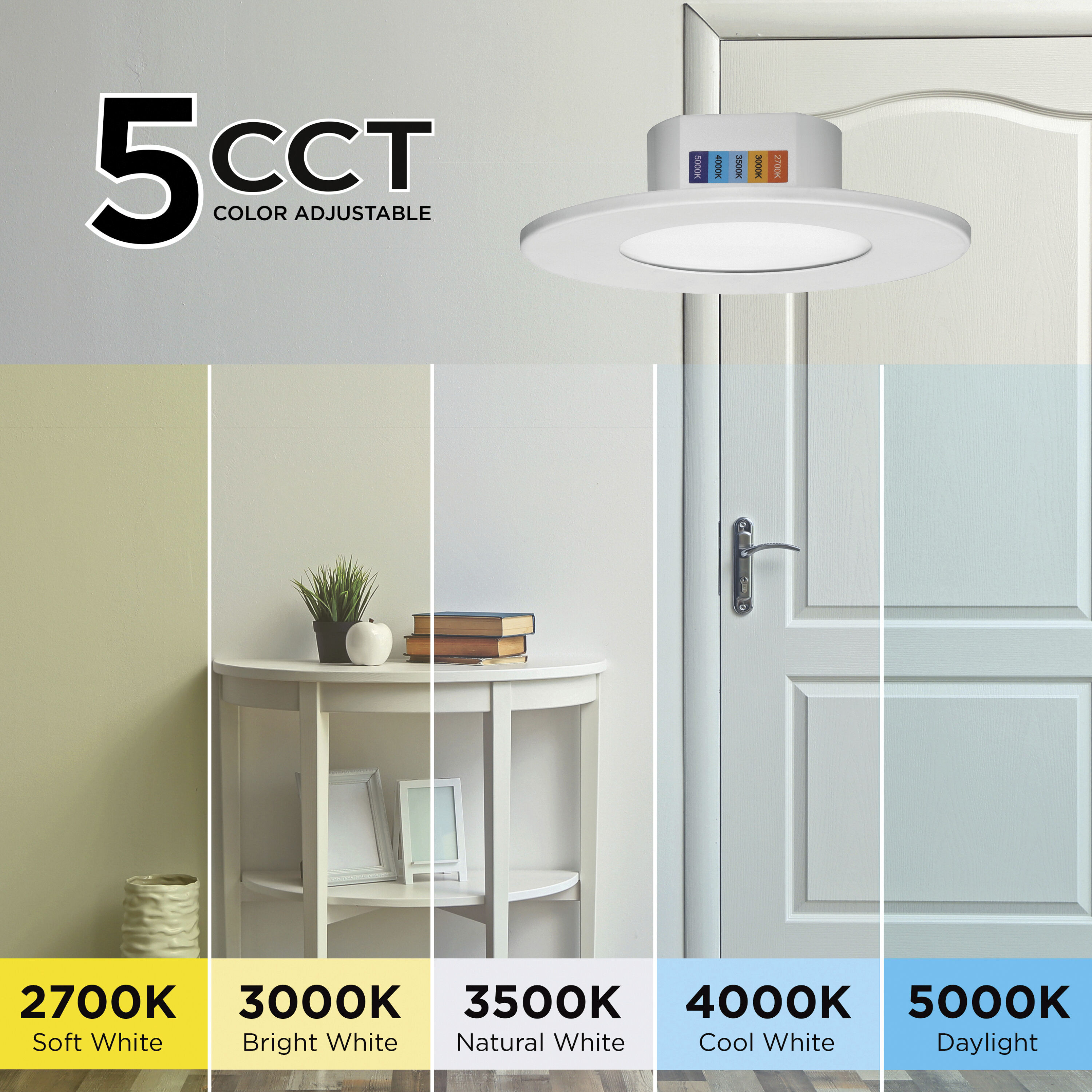 Connie Integrated LED White Recessed Flush Mount