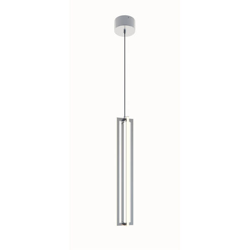 Cass LED 4 inch Satin Nickel Pendant Ceiling Light