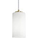 Leo 1 Light 4 inch Light Antique Brass Pendant Ceiling Light