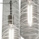 Spun 3 Light 16.13 inch Satin Nickel Multi Pendant Ceiling Light